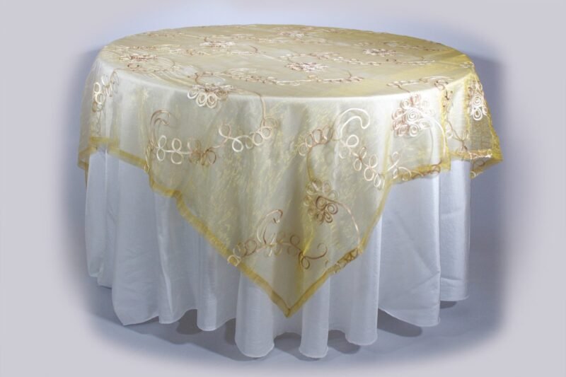Tapas blanca en velo organza